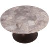 Libra Interiors Bosworth Round Smokey Quartz Coffee Table 80cm - Image 3
