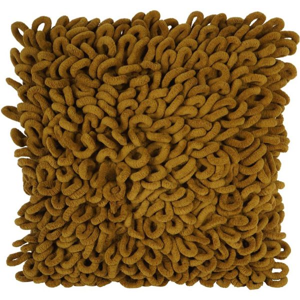 Libra Interiors - Lucan Cushion Mustard 45x45cm