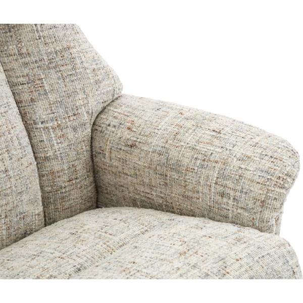 Global Furniture Alliance The Aruba Swivel Recline & Footstool - Frost Fabric - Image 22