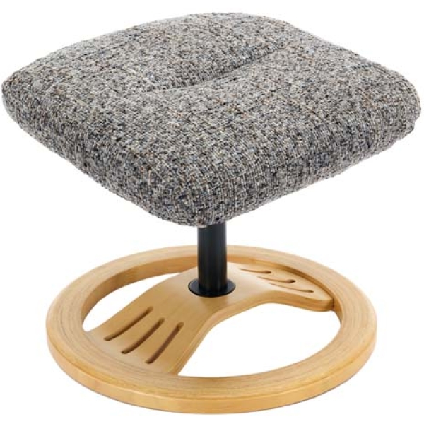 Global Furniture Alliance The Aruba Swivel Recliner & Footstool - Muscari Fabric - Image 27