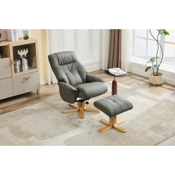 Global Furniture Alliance Dubai Swivel Recliner Chair - Image 3