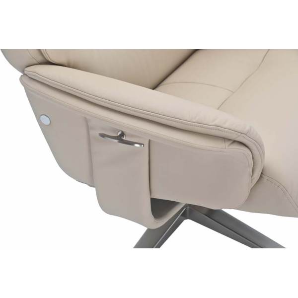 Global Furniture Alliance Hudson Swivel Recliner & Footstool - Image 31
