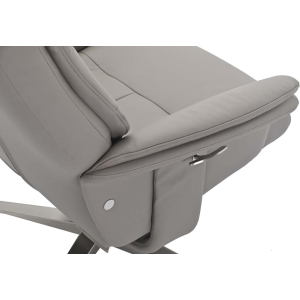 Global Furniture Alliance Hudson Swivel Recliner & Footstool - Image 82