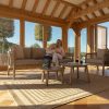 Maze - Martinique 3 Seat Sofa Set - Light Brown - Image 13