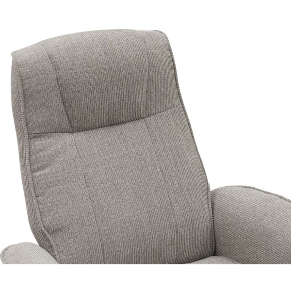 Global Furniture Alliance Missouri Swivel Recliner & Footstool - Lunar Fabric - Image 23