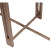 Libra Interiors Dalston Black Sandblasted Wood and Champagne Frame Console Table - Image 6