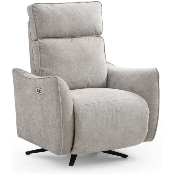 Kyoto Finn Electric Recliner Swivel Chair - Available in 2 Colours - Image 3