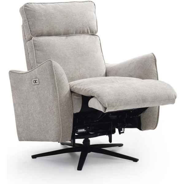 Kyoto Finn Electric Recliner Swivel Chair - Available in 2 Colours - Image 6