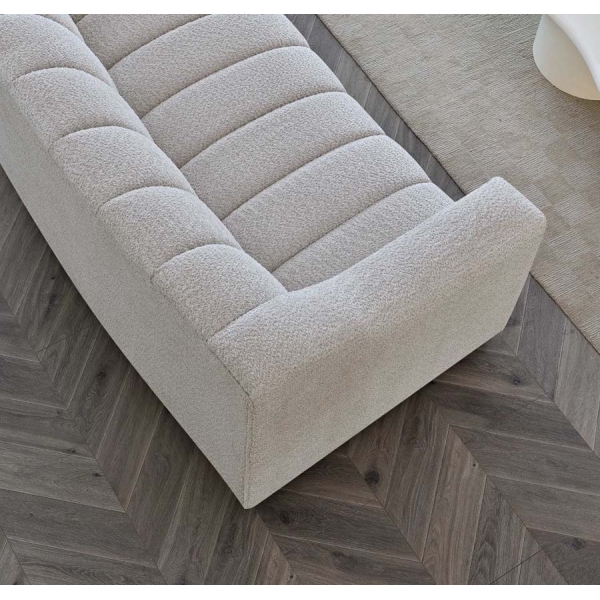Willow Collection Aluxo Astoria 3 Seater Sofa in Oatmeal Boucle Fabric - Image 5