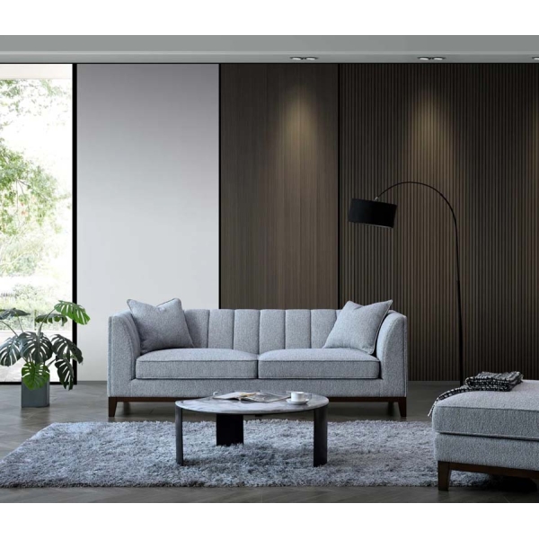 Willow Collection Aluxo Cooper 3 Seater Sofa in Dolphin Boucle