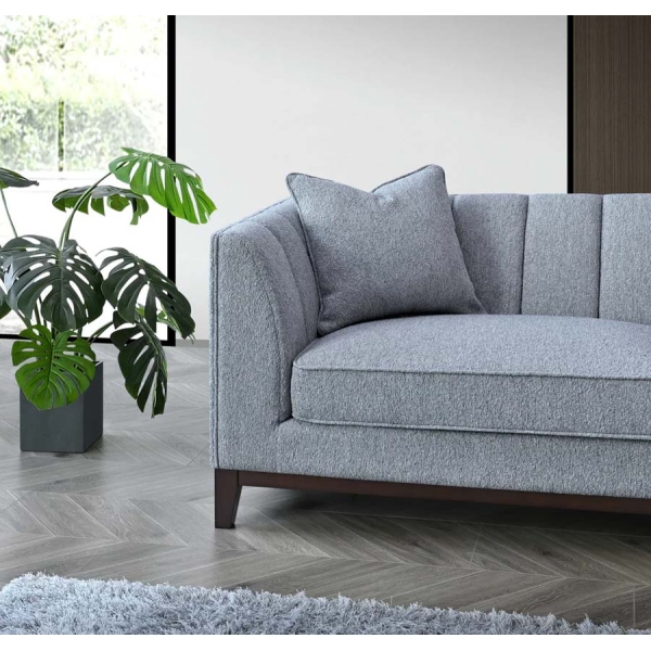 Willow Collection Aluxo Cooper 3 Seater Sofa in Dolphin Boucle - Image 3