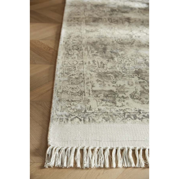 Rug Guru Vintage Fringe Mocha/Oyster - Available in 3 Sizes - Image 4