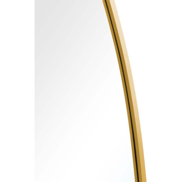 Aura Mirrors The Ovale - New Gold Metal Framed Oval Garden Wall Mirror 79" X 44" (200 x 112CM) - Image 5