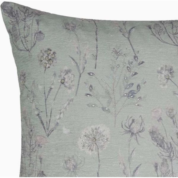 Xavier Home Nature-Inspired Ivy Polyester Cushion Sage Green-Multi - Image 7