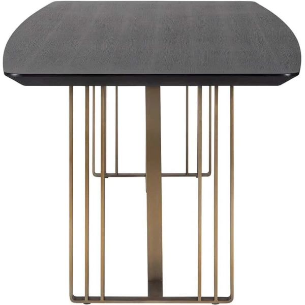 Richmond Interiors Maverick Dining Table 220cm - Charcoal - Image 4