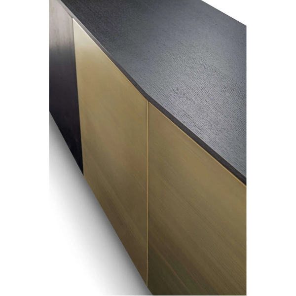 Richmond Interiors Dax 4 Door Sideboard - Charcoal - Image 4