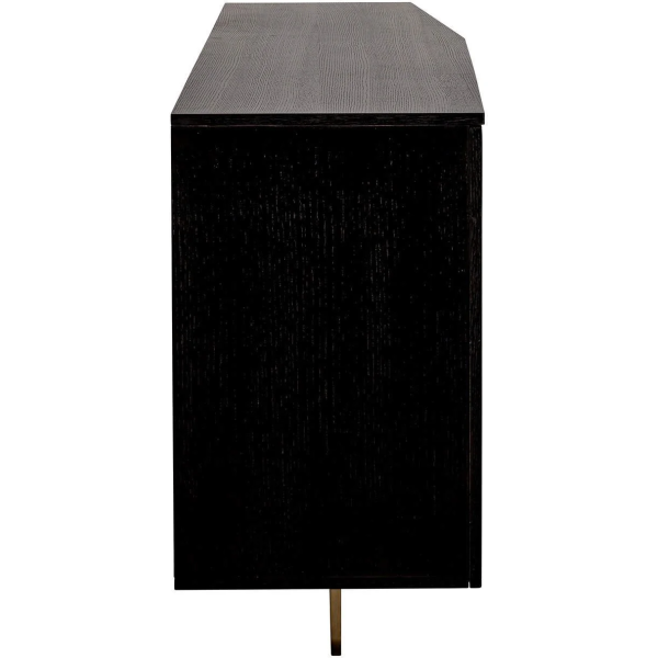 Richmond Interiors Dax 4 Door Sideboard - Charcoal - Image 3