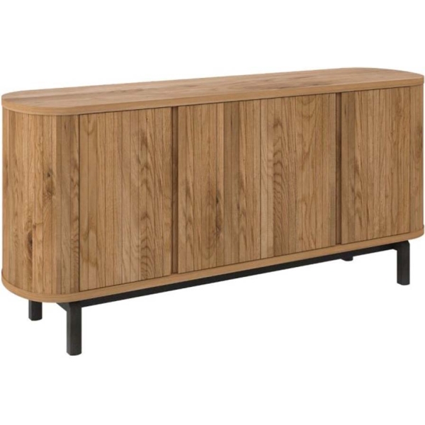 Bentley Designs Vega Rustic Oak & Peppercorn Wide Sideboard