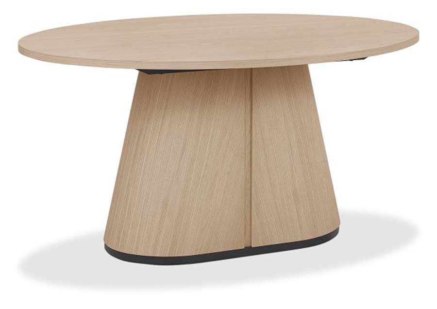 Bentley Designs Vega Scandi Oak & Peppercorn 4 Seater Table
