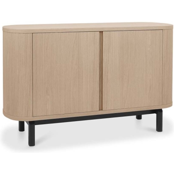 Bentley Designs Vega Scandi Oak & Peppercorn Narrow Sideboard - Image 3
