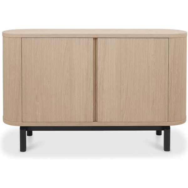 Bentley Designs Vega Scandi Oak & Peppercorn Narrow Sideboard - Image 4