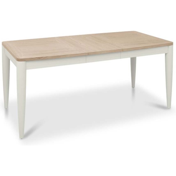 Bentley Designs Larsen Scandi Oak & Soft Grey 4-6 Extension Dining Table - Image 6