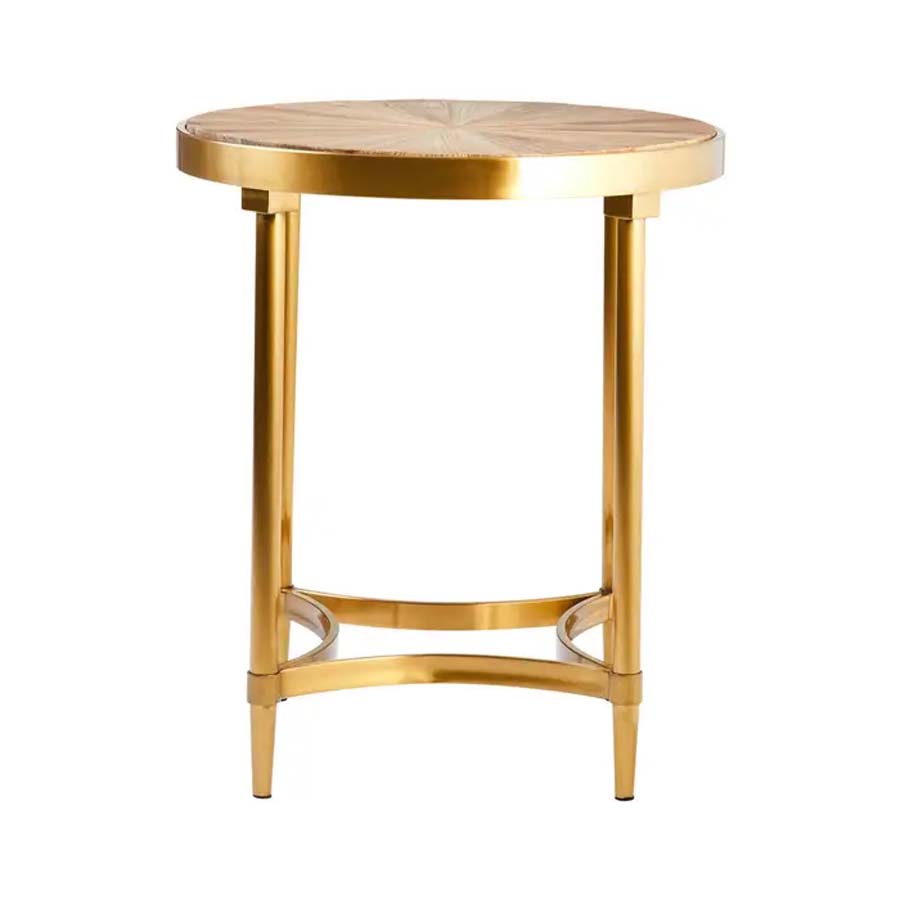 Fifty Five Avenue Lana Side Table With Curved Frame
