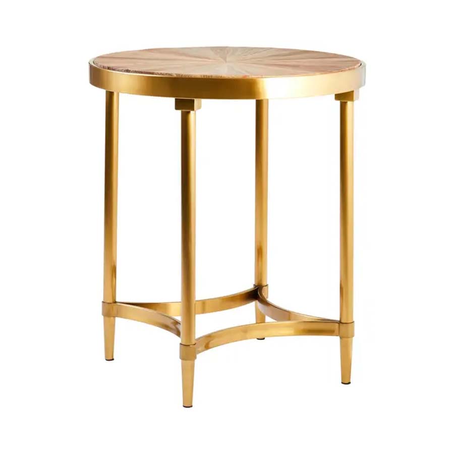 Fifty Five Avenue Lana Side Table With Curved Frame