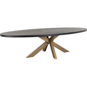 Richmond Interiors Watson Dining Table 235cm - Black & Gold Legs