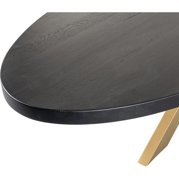 Richmond Interiors Watson Dining Table 235cm - Black & Gold Legs - Image 4