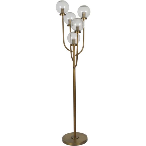 Libra Interiors Wellesley Five Globe Floor Lamp