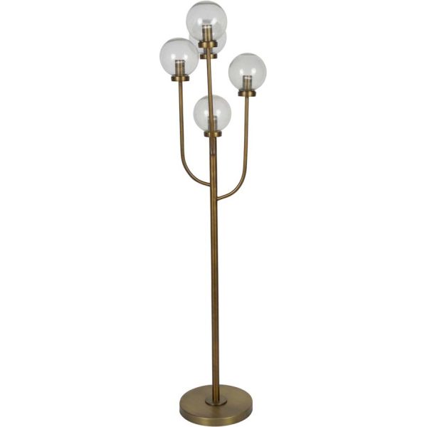 Libra Interiors Wellesley Five Globe Floor Lamp - Image 3