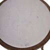 Libra Interiors Iota Accent Table White Banswara Marble - Image 5