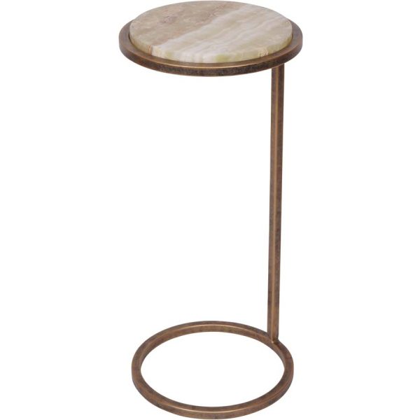 Libra Interiors Lota Accent Table Green Onyx
