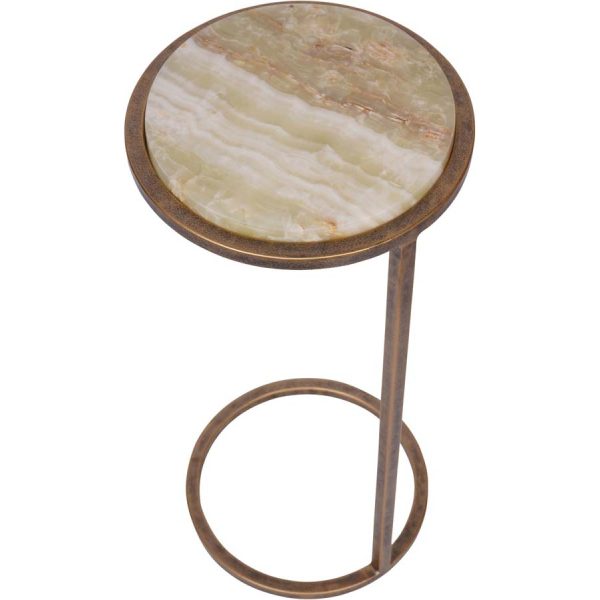 Libra Interiors Lota Accent Table Green Onyx - Image 4