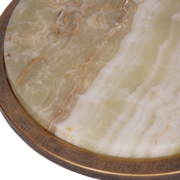 Libra Interiors Lota Accent Table Green Onyx - Image 5