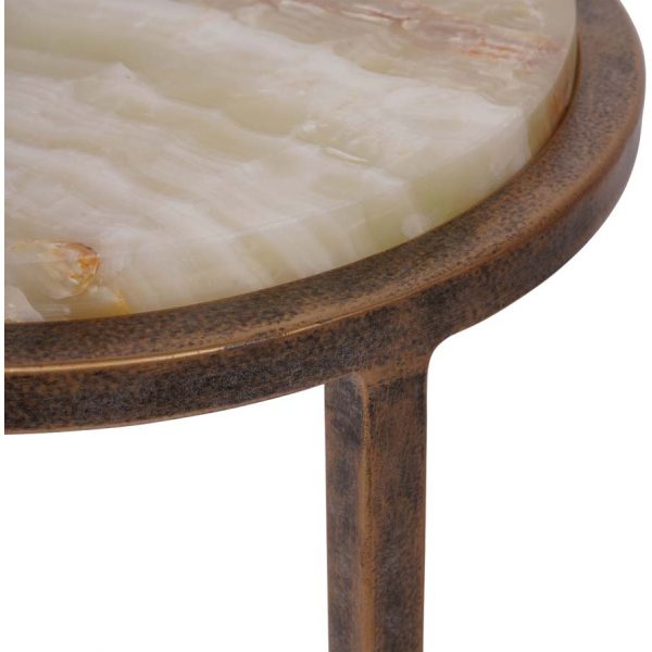 Libra Interiors Lota Accent Table Green Onyx - Image 6