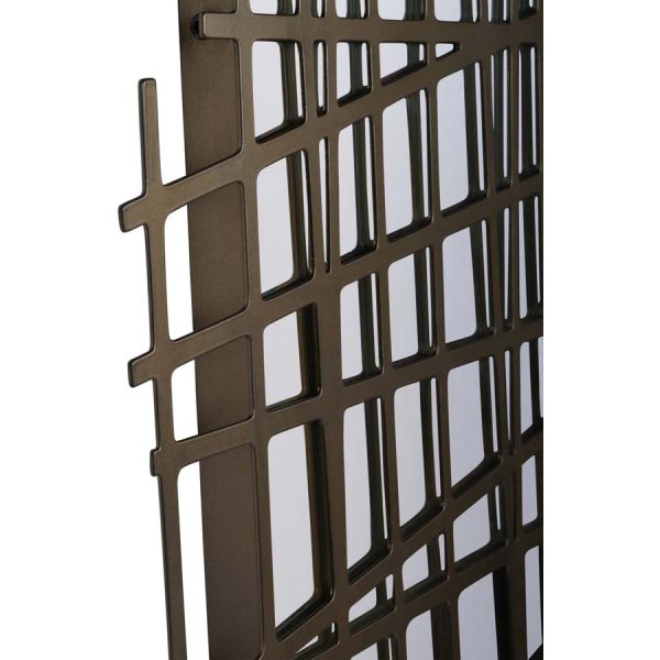 Libra Interiors Lattice Wall Decor Mirror Brass Finish - Image 6