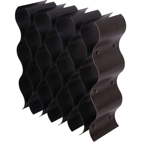 Libra Interiors Stamford Vintage Bronze 18 Bottle Wine Rack - Image 4