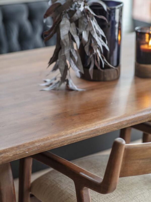 Libra Interiors Monterey Rectangular Wooden Dining Table - Image 4