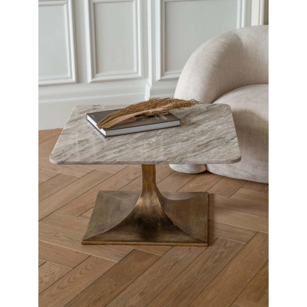 Libra Interiors Morchino Marble Coffee Table 70cm - Image 7