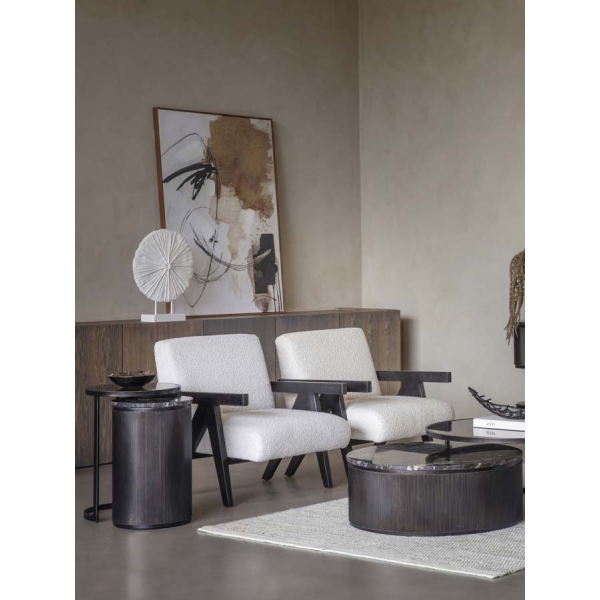 Libra Interiors Orbis Textured Sculpture on Stand - Image 6