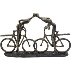 Libra Interiors Smooching Cyclist Sculpture