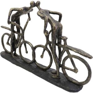 Libra Interiors Smooching Cyclist Sculpture