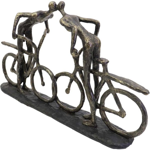 Libra Interiors Smooching Cyclist Sculpture - Image 3
