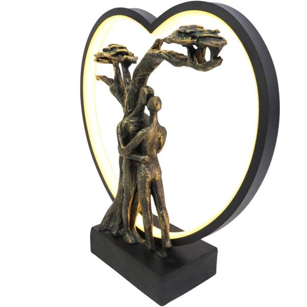Libra Interiors Loving Couple Light Sculpture LED USB - Image 4