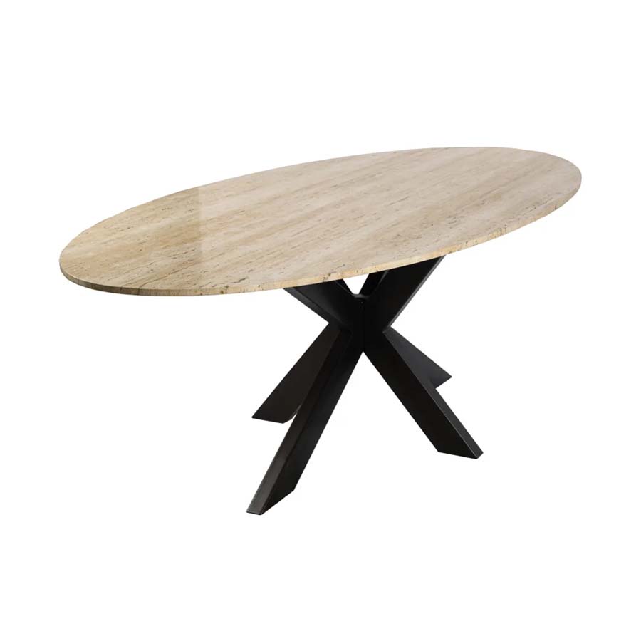 Richmond Interiors Avalon 6 Seater Oval Dining Table 230cm - Bronze
