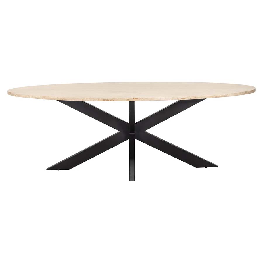 Richmond Interiors Avalon 6 Seater Oval Dining Table 230cm - Bronze