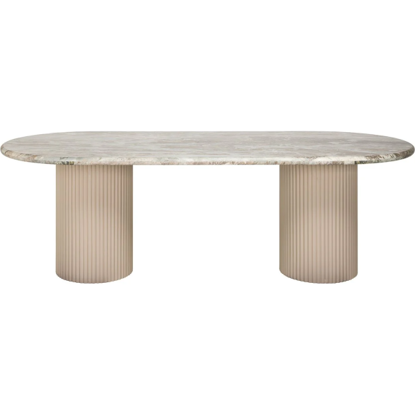 Richmond Interiors Coronel Dining Table 240cm - Beige - Image 4