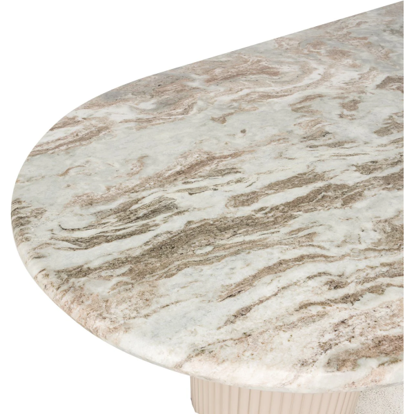 Richmond Interiors Coronel Dining Table 240cm - Beige - Image 6